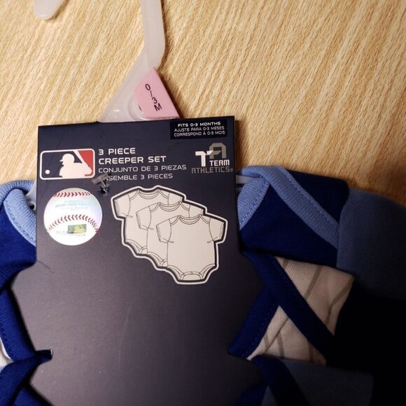 MLB Baby New Kansas City Royals 3 Pack One Piece Outfits - Picture 5 of 8